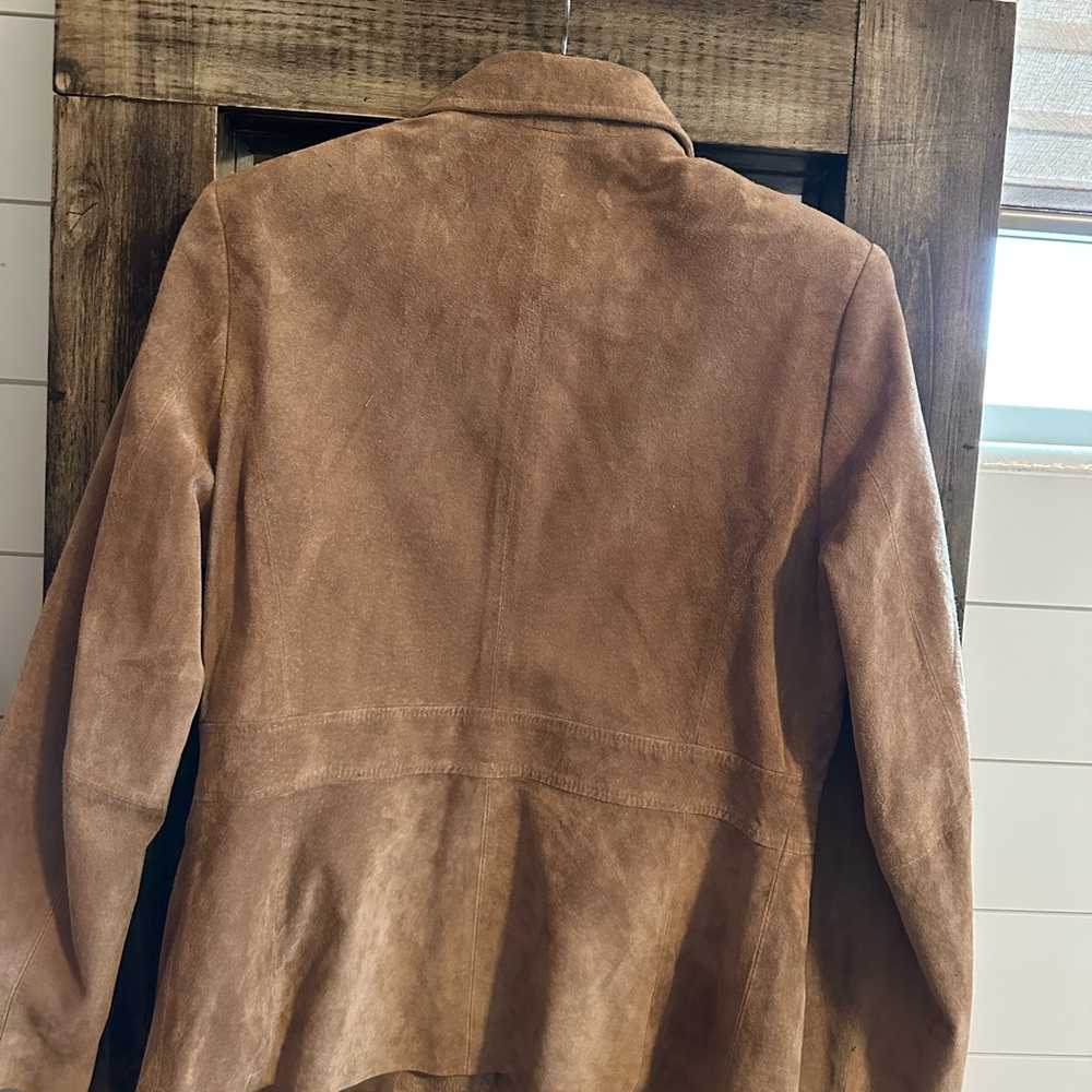 Covington Genuine Suede western jacket– Camel Tan – Size Small 6-8 - Picture 4 of 4